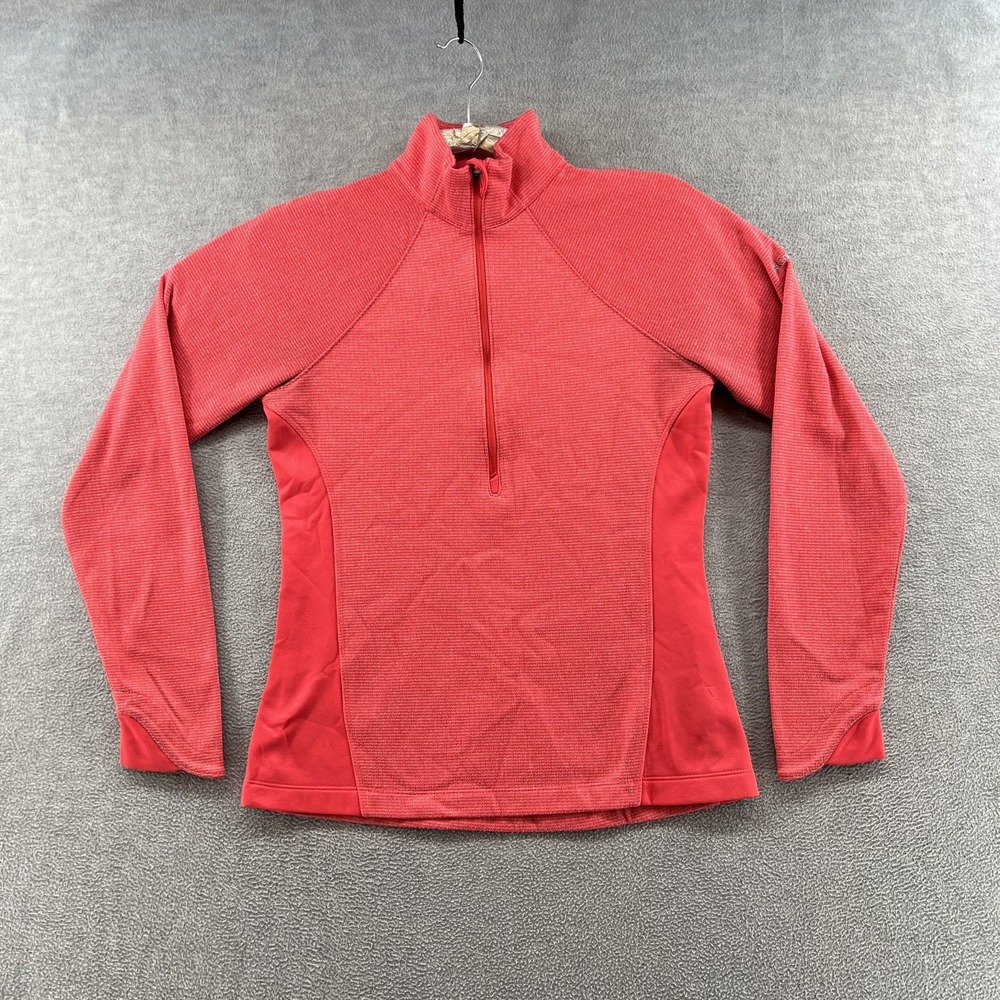Columbia 1/2 Zip Pullover Jacket Women Small Long Sleeve Running Pink